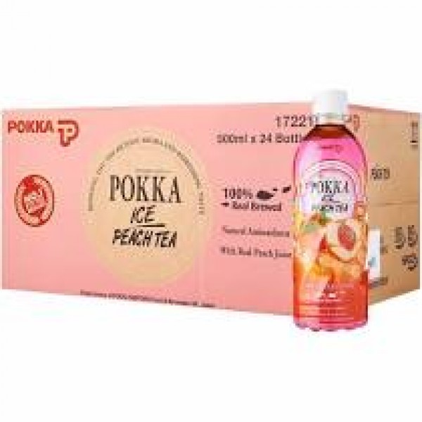 Pokka Ice Peach Tea 500ml Pet Bottle